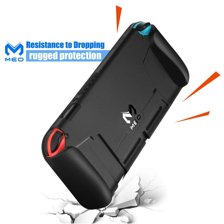 For Nintendo Switch TPU Protective Shell Integrated NS Protective Sleeve Can Be Placed On The Base(Black)