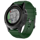 For Garmin Fenix 5X (26mm) Fenix3 / Fenix3 HR Silicone Watch Band(Army Green)