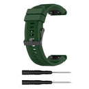 For Garmin Fenix 5X (26mm) Fenix3 / Fenix3 HR Silicone Watch Band(Army Green)