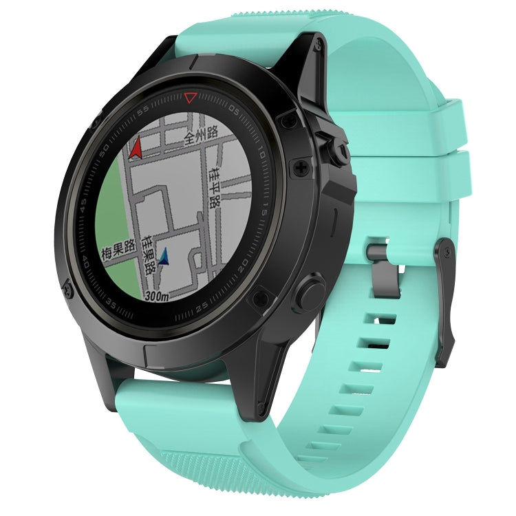 For Garmin Fenix 5X (26mm) Fenix3 / Fenix3 HR Silicone Watch Band(Mint Green)