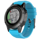 For Garmin Fenix 5X (26mm) Fenix3 / Fenix3 HR Silicone Watch Band(Sky Blue)