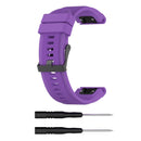 For Garmin Fenix 5X (26mm) Fenix3 / Fenix3 HR Silicone Watch Band(Purple)
