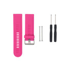 For Garmin Fenix3 HR Silicone Watch Band(Rose Red)