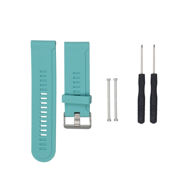 For Garmin Fenix3 HR Silicone Watch Band(Mint Green)