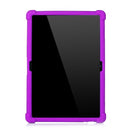 For Lenovo Tab M10 Tablet PC Silicone Protective Case with Invisible Bracket(Purple)
