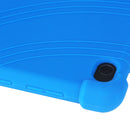 For Lenovo Tab M10 Tablet PC Silicone Protective Case with Invisible Bracket(Purple)