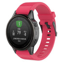 For Garmin Fenix5 (22mm) Silicone Watch Band(Rose Red)