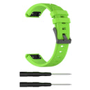 For Garmin Fenix5 (22mm) Silicone Watch Band(Lime Green)