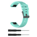 For Garmin Fenix5 (22mm) Silicone Watch Band(Mint Green)