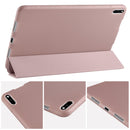 For Huawei MatePad Pro 10.8 inch 3-folding Horizontal Flip PU Leather + Shockproof Honeycomb TPU Case with Holder(Rose Gold)