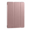 Huawei MediaPad T5 10 inch 3-folding Horizontal Flip PU Leather + Shockproof Honeycomb TPU Case with Holder(Rose Gold)
