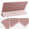 Huawei MediaPad T5 10 inch 3-folding Horizontal Flip PU Leather + Shockproof Honeycomb TPU Case with Holder(Rose Gold)