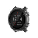 For Garmin Forerunner 245 / 245M Smart Watch Silicone Protective Case(Transparent Black)