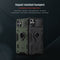 For iPhone 11 NILLKIN Shockproof CamShield Armor Protective Case with Invisible Ring Holder(Black)