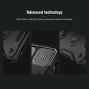 For iPhone 11 NILLKIN Shockproof CamShield Armor Protective Case with Invisible Ring Holder(Black)