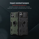For iPhone 11 NILLKIN Shockproof CamShield Armor Protective Case with Invisible Ring Holder(Green)