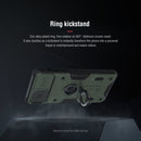 For iPhone 11 NILLKIN Shockproof CamShield Armor Protective Case with Invisible Ring Holder(Green)