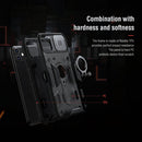 For iPhone 11 NILLKIN Shockproof CamShield Armor Protective Case with Invisible Ring Holder(Green)