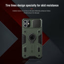 For iPhone 11 NILLKIN Shockproof CamShield Armor Protective Case with Invisible Ring Holder(Green)