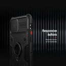 For iPhone 11 NILLKIN Shockproof CamShield Armor Protective Case with Invisible Ring Holder(Green)