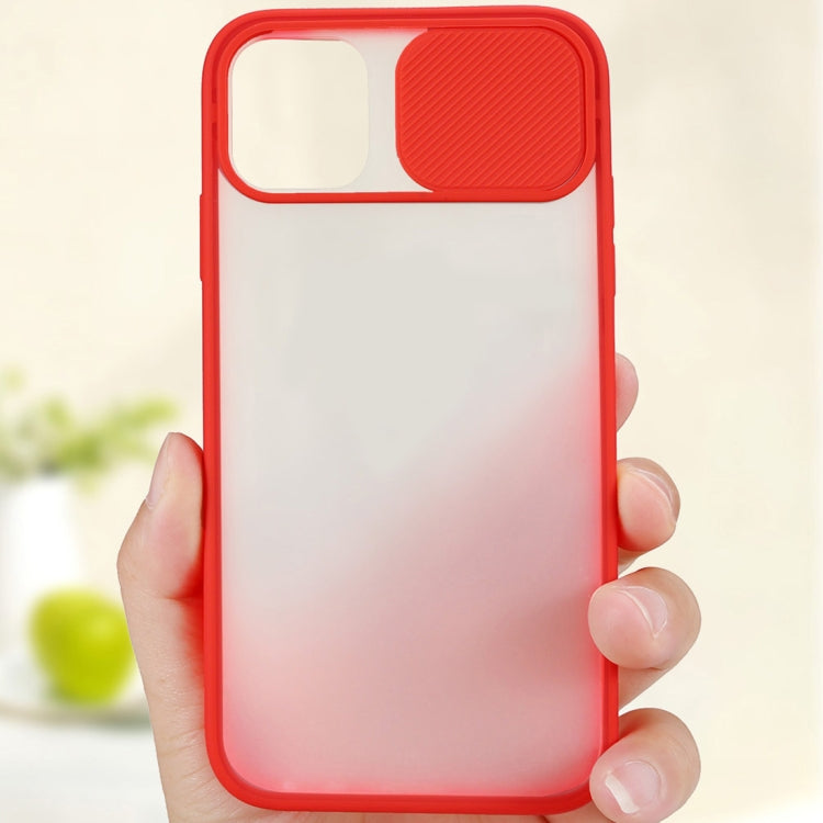 For iPhone 11 Sliding Camera Cover Design TPU Protective Case(Purple)