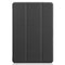For Huawei MediaPad M5 Lite 10.0 inch Custer Pattern Pure Color Horizontal Flip Leather Case with Three-folding Holder & with Sleep / Wake-up Function(Black)