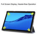 For Huawei MediaPad M5 Lite 10.0 inch Custer Painted PU Leather Case with Sleep / Wake-up Function & 3-Fold Holder(Starry Sky)