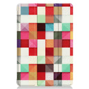 For Huawei MediaPad M5 Lite 10.0 inch Custer Painted PU Leather Case with Sleep / Wake-up Function & 3-Fold Holder(Magic Cube)