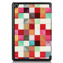 For Huawei MediaPad M5 Lite 10.0 inch Custer Painted PU Leather Case with Sleep / Wake-up Function & 3-Fold Holder(Magic Cube)