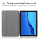 For Huawei MediaPad M5 Lite 10.0 inch Custer Painted PU Leather Case with Sleep / Wake-up Function & 3-Fold Holder(Magic Cube)