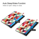 For Huawei MediaPad M5 Lite 10.0 inch Custer Painted PU Leather Case with Sleep / Wake-up Function & 3-Fold Holder(Magic Cube)