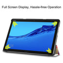 For Huawei MediaPad M5 Lite 10.0 inch Custer Painted PU Leather Case with Sleep / Wake-up Function & 3-Fold Holder(Magic Cube)