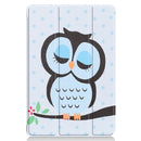 For Huawei MediaPad M5 Lite 10.0 inch Custer Painted PU Leather Case with Sleep / Wake-up Function & 3-Fold Holder(Owl)