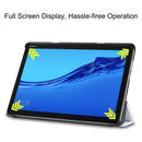 For Huawei MediaPad M5 Lite 10.0 inch Custer Painted PU Leather Case with Sleep / Wake-up Function & 3-Fold Holder(Owl)