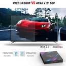 H96 Max-3318 4K Ultra HD Android TV Box with Remote Controller, Android 10.0, RK3318 Quad-Core 64bit Cortex-A53, 4GB+32GB, Support TF Card / USBx2 / AV / Ethernet, Plug Specification:EU Plug