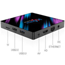H96 Max-3318 4K Ultra HD Android TV Box with Remote Controller, Android 10.0, RK3318 Quad-Core 64bit Cortex-A53, 4GB+32GB, Support TF Card / USBx2 / AV / Ethernet, Plug Specification:EU Plug