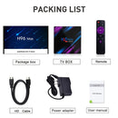 H96 Max-3318 4K Ultra HD Android TV Box with Remote Controller, Android 10.0, RK3318 Quad-Core 64bit Cortex-A53, 4GB+32GB, Support TF Card / USBx2 / AV / Ethernet, Plug Specification:EU Plug