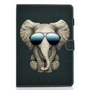For Lenovo Tab M10 TB-X605F / X605M / X605L / X505 Pure Color Painting Horizontal Flip Leather Case with Card Slots & Holder(Elephant)