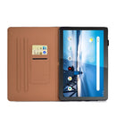For Lenovo Tab M10 TB-X605F / X605M / X605L / X505 Pure Color Painting Horizontal Flip Leather Case with Card Slots & Holder(Elephant)