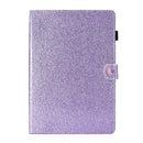For Amazon Kindle 4/3/2/1 Love Buckle Glitter Horizontal Flip Leather Case with Holder & Card Slots(Purple)