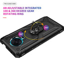 For Xiaomi Redmi K30 Pro Shockproof TPU + PC Protective Case with 360 Degree Rotating Holder(Rose Gold)