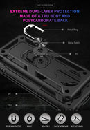 For Xiaomi Redmi K30 Pro Shockproof TPU + PC Protective Case with 360 Degree Rotating Holder(Red)