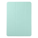 For iPad Pro 11 inch (2020) / Pro 11 2018 / Air 2020 10.9 Horizontal Flip Ultra-thin Non-buckle Magnetic PU Leather Tablet Case With Three-folding Holder & Sleep / Wake-up Function(Light Green)
