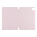 For iPad Pro 11 inch (2020) / Pro 11 2018 / Air 2020 10.9 Horizontal Flip Ultra-thin Non-buckle Magnetic PU Leather Tablet Case With Three-folding Holder & Sleep / Wake-up Function(Pink)