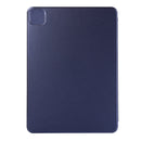 For iPad Pro 11 inch (2020) / Pro 11 2018 / Air 2020 10.9 Horizontal Flip Ultra-thin Non-buckle Magnetic PU Leather Tablet Case With Three-folding Holder & Sleep / Wake-up Function(Dark Blue)