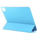 For iPad Pro 11 inch (2020) / Pro 11 2018 / Air 2020 10.9 Horizontal Flip Ultra-thin Non-buckle Magnetic PU Leather Tablet Case With Three-folding Holder & Sleep / Wake-up Function(Blue)