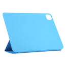 For iPad Pro 11 inch (2020) / Pro 11 2018 / Air 2020 10.9 Horizontal Flip Ultra-thin Non-buckle Magnetic PU Leather Tablet Case With Three-folding Holder & Sleep / Wake-up Function(Blue)