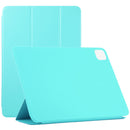 For iPad Pro 11 inch (2020) / Pro 11 2018 / Air 2020 10.9 Horizontal Flip Ultra-thin Non-buckle Magnetic PU Leather Tablet Case With Three-folding Holder & Sleep / Wake-up Function(Sky Blue)