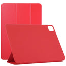 For iPad Pro 11 inch (2020) / Pro 11 2018 / Air 2020 10.9 Horizontal Flip Ultra-thin Non-buckle Magnetic PU Leather Tablet Case With Three-folding Holder & Sleep / Wake-up Function(Red)