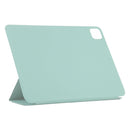 For iPad Pro 12.9 inch(2020) Horizontal Flip Ultra-thin Double-sided Clip Non-buckle Magnetic PU Leather Tablet Case With Three-folding Holder & Sleep / Wake-up Function(Light Green)